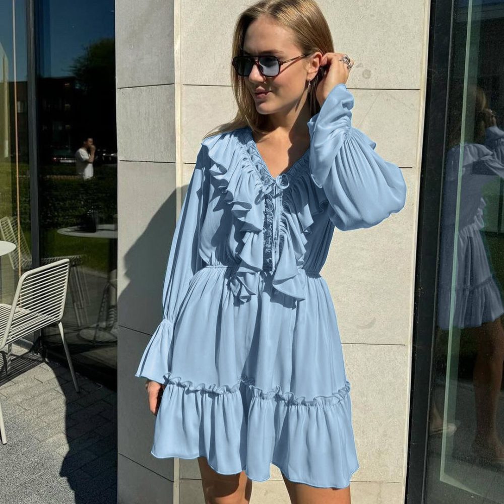 Anya Long Sleeve Mini Dress - Image 7