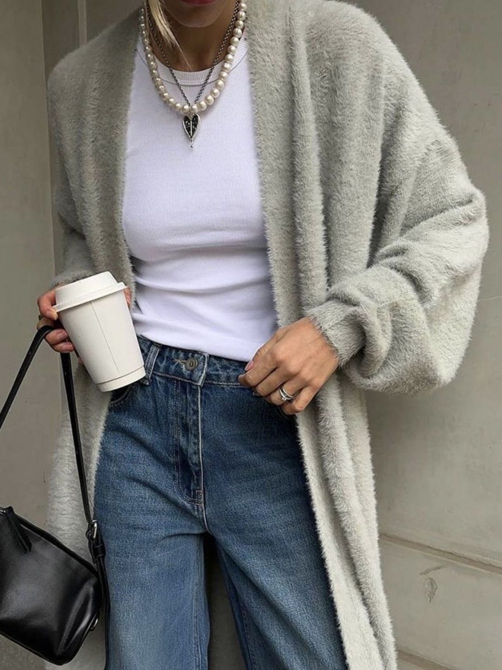 Moira Fuzzy Oversized Cardigan - Image 6