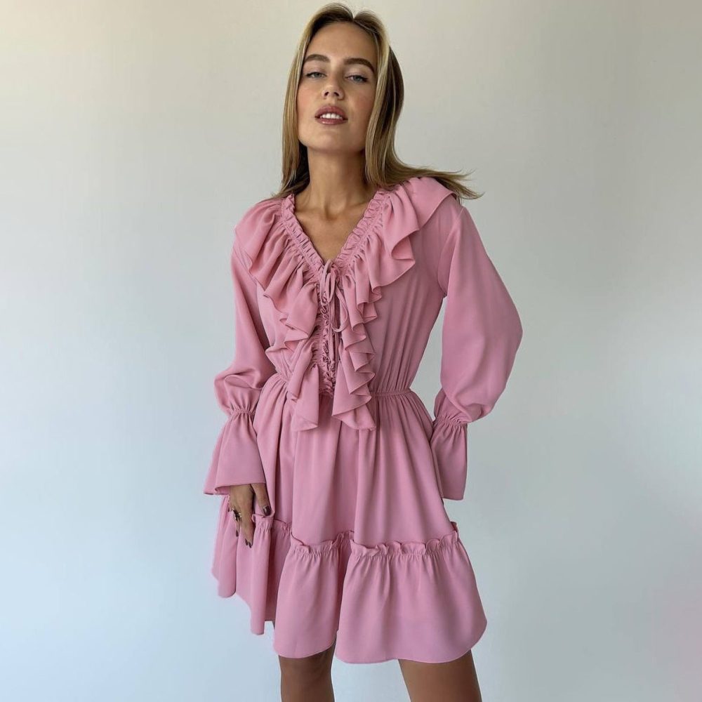 Anya Long Sleeve Mini Dress - Image 6