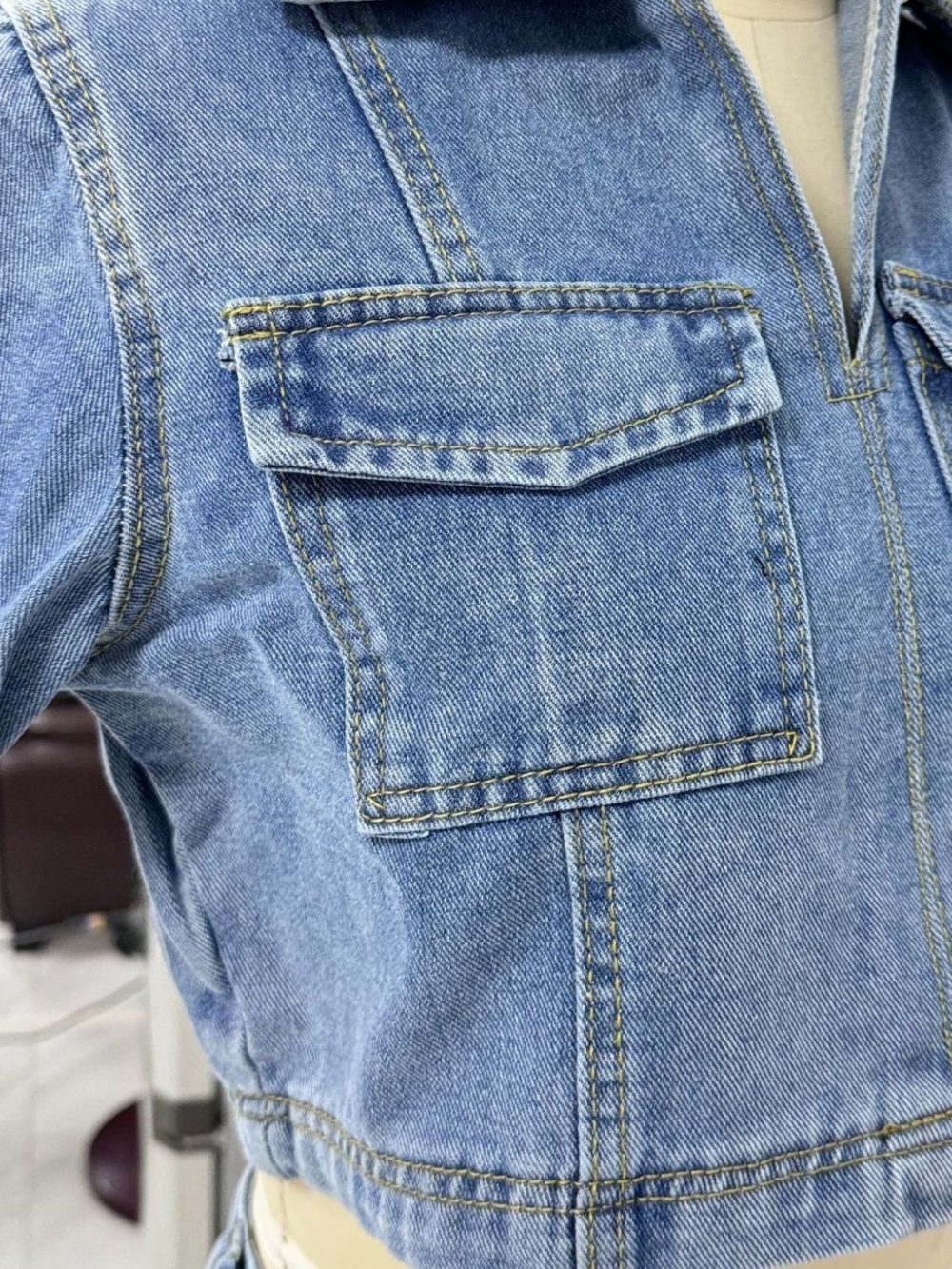 Lumina Top and Skort Denim Set - Image 3