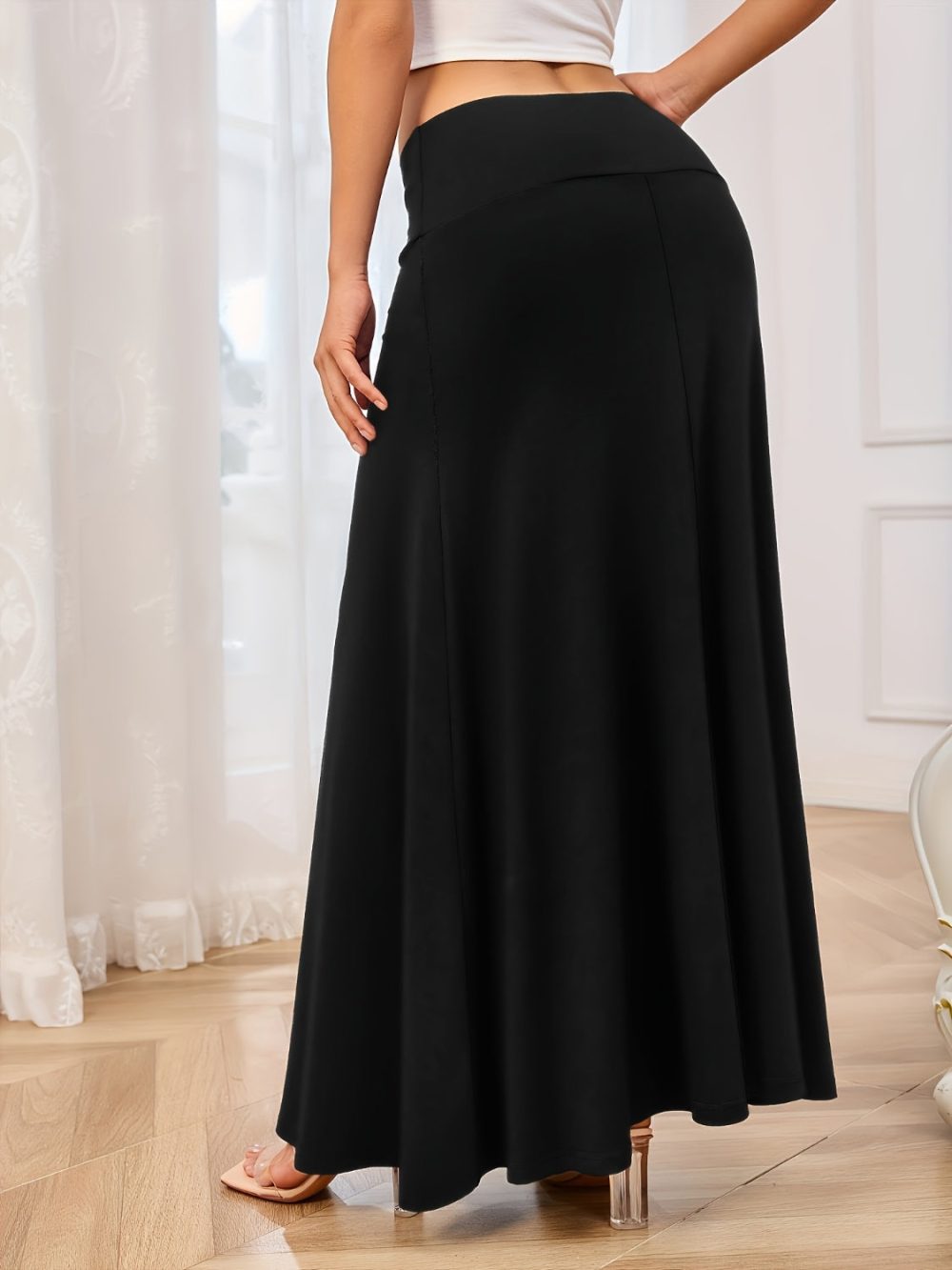 Chic Luxe Maxi Skirt - Image 13