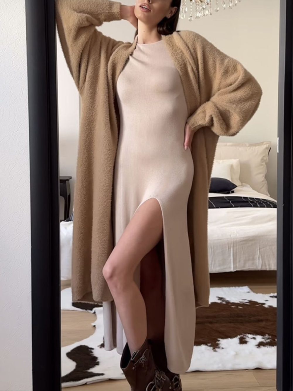 Moira Fuzzy Oversized Cardigan - Image 4