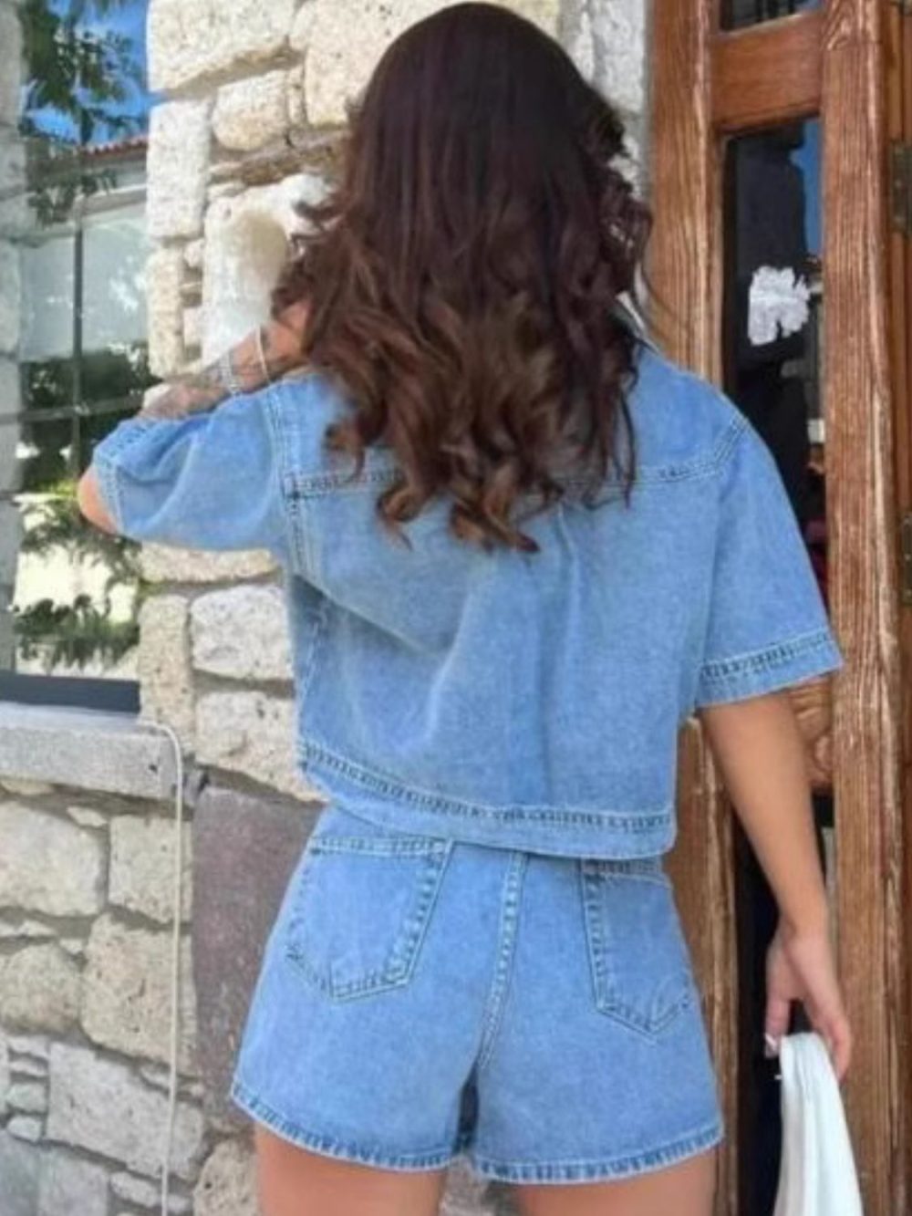 Lumina Top and Skort Denim Set - Image 4
