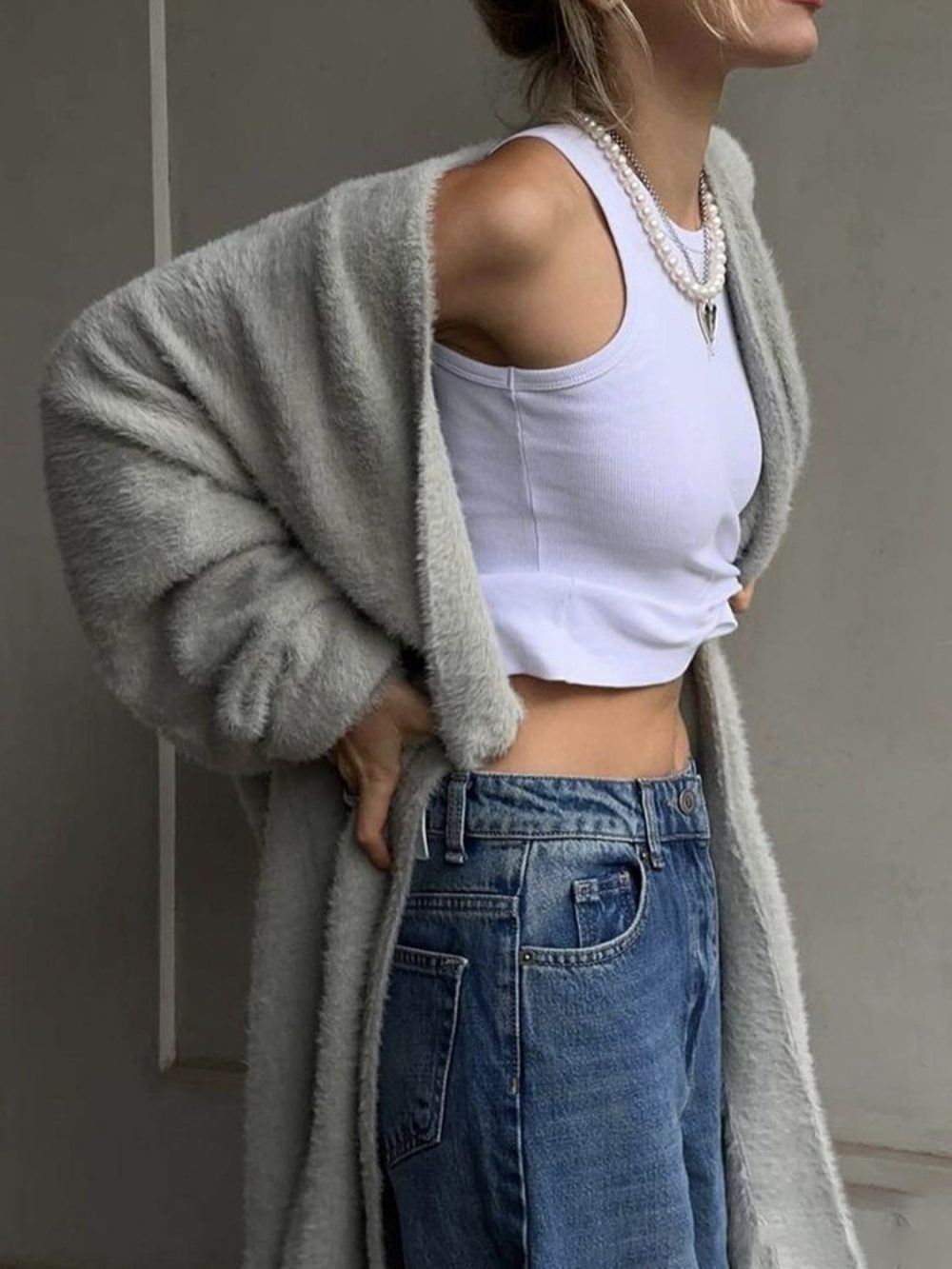 Moira Fuzzy Oversized Cardigan - Image 7