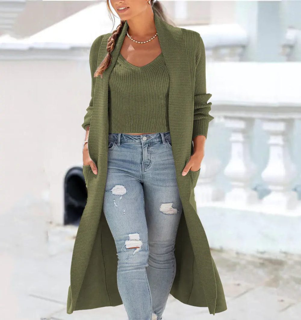 Danela Knitted Cotton Coat - Image 6